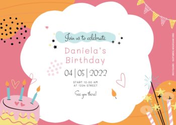 7+ Cute Round Cartoon Birthday Invitation Templates Title