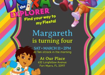 8+ Dora The Explorer Birthday Invitation Templates For Your Kid's Birthday