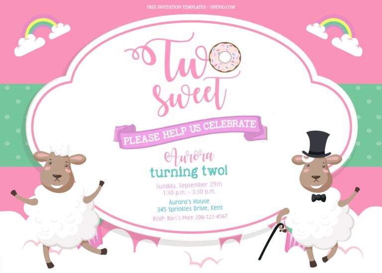 7+ Goody Sheep’s And Rainbow Birthday Invitation Templates Title