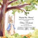 7+ Watercolor Peter The Rabbit Birthday Invitation Templates