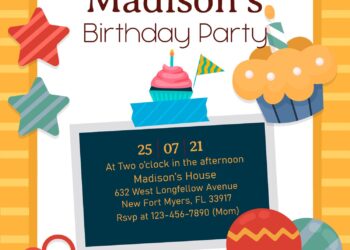 7+ Simple Kids Birthday Invitation Templates
