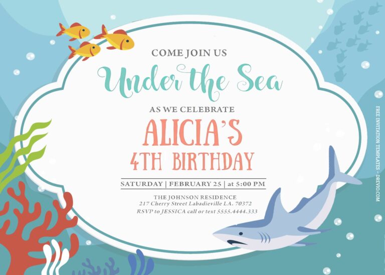 7+ Under The Sea Party Birthday Invitation Templates Title