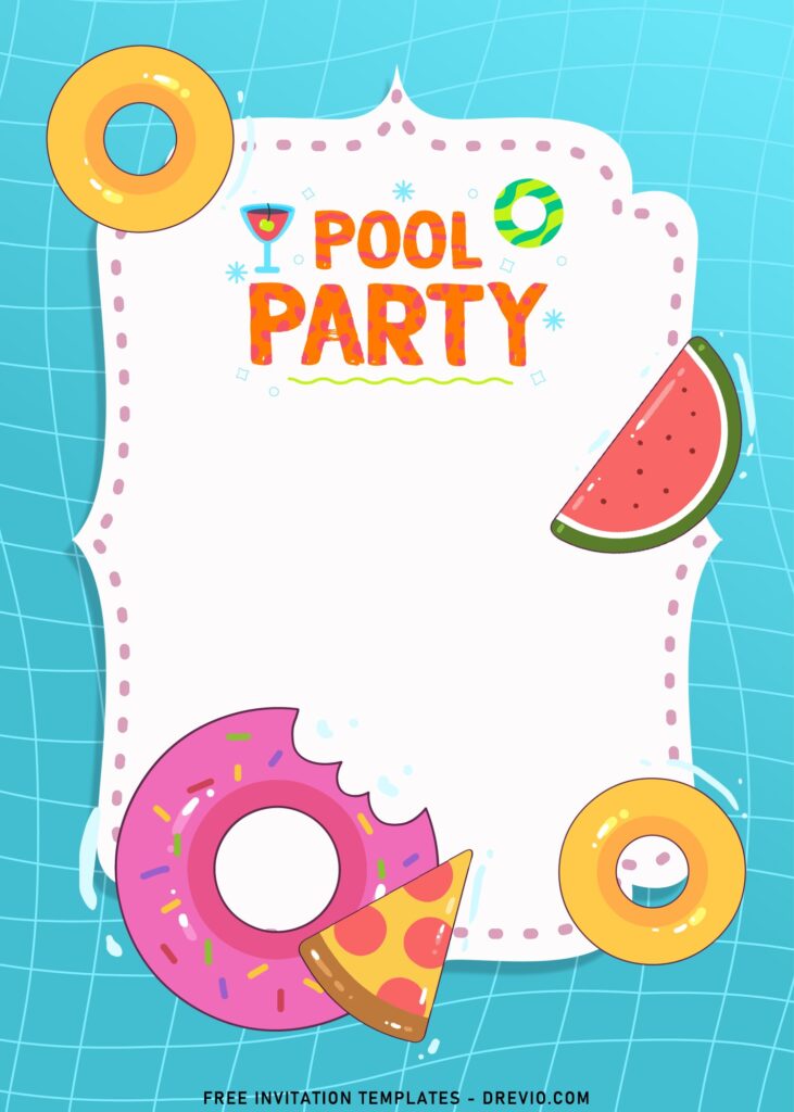 8 Adorable Summer Attack Party Invitation Templates