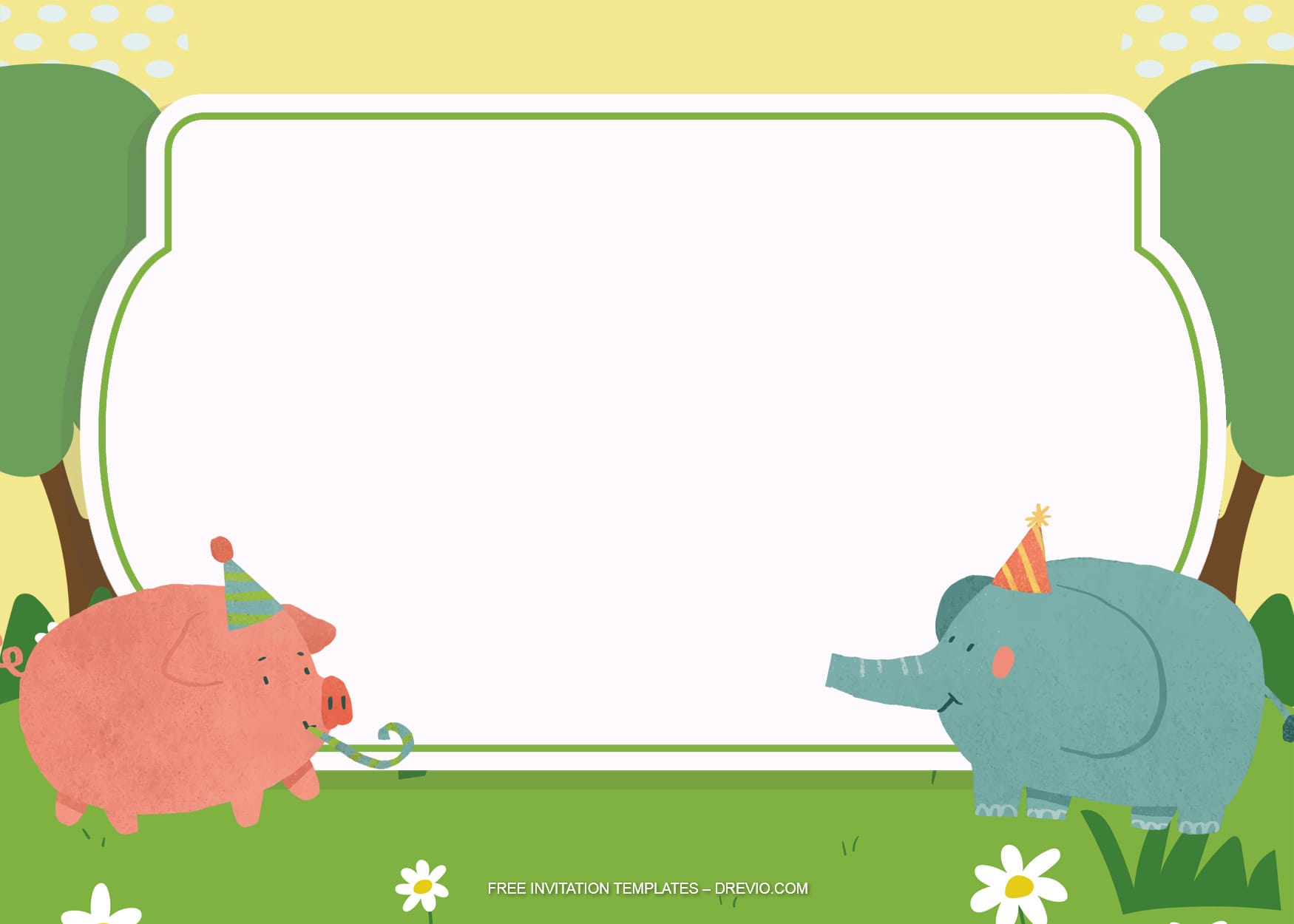7+ Celebrating Animals Party Birthday Invitation Templates Type Seven