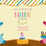 8+ Colorful Pattern Dinosaur Birthday Invitation Templates