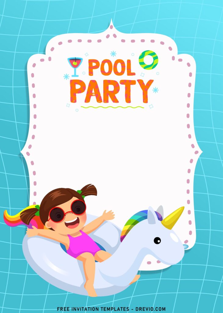 8 Fun Pool Party Invitation Templates