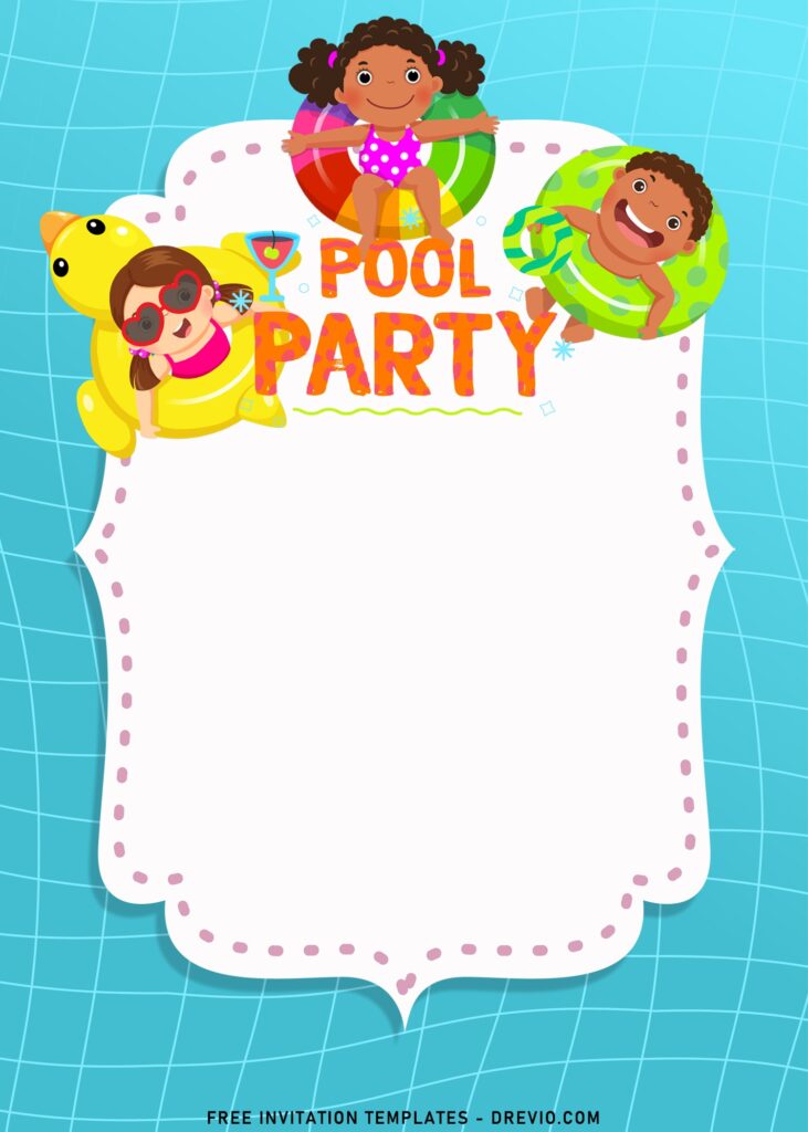 8 Fun Summer Pool Party Invitation Templates