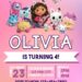 8+ Gabby's Dollhouse Birthday Invitation Templates