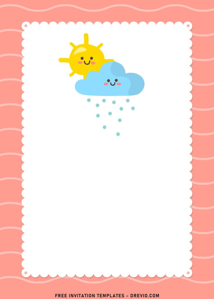 8 Lovely Adorable Nature Kids Theme Birthday Invitation Templates