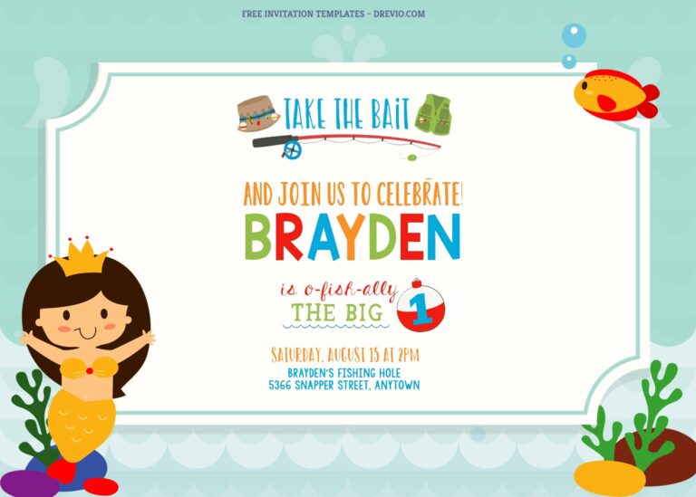 8+ Mermaid Splash Party Birthday Invitation Templates Title