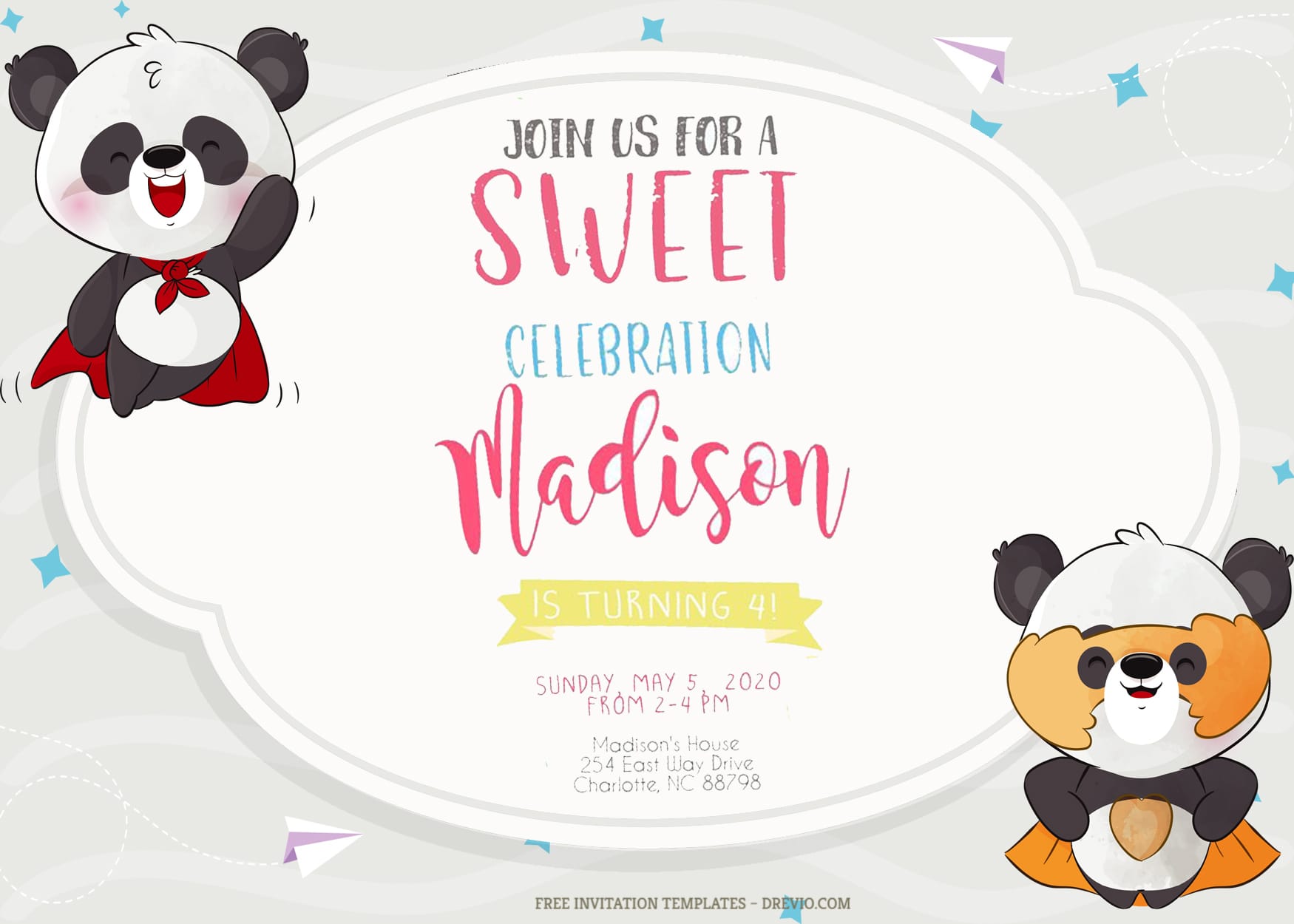 8+ Superhero Animals Party Birthday Invitation Templates