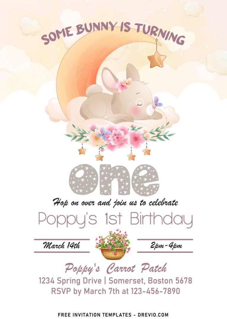 9+ Some Bunny Birthday Invitation Templates