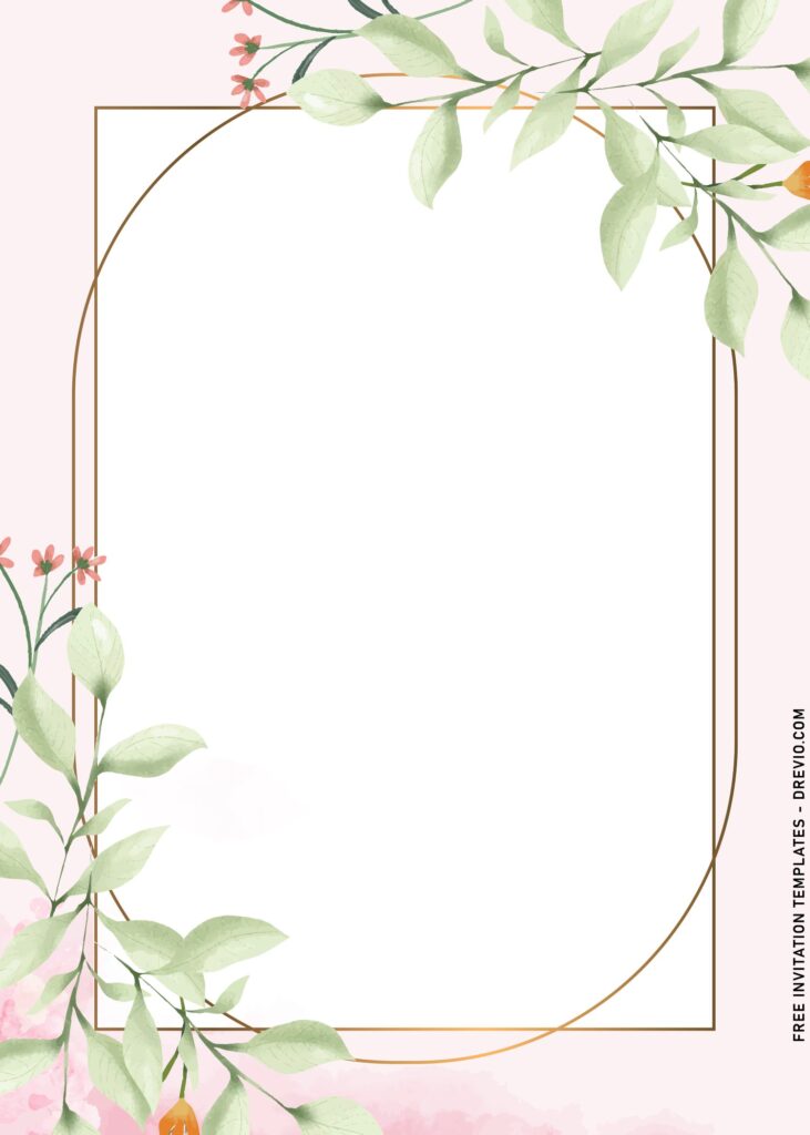 11+ Muted Greenery Birthday Invitation Templates with watercolor eucalyptus