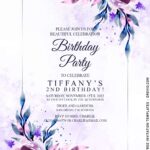 11+ Gleaming Ice Blue Floral Invitation Templates
