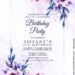 11+ Gleaming Ice Blue Floral Invitation Templates