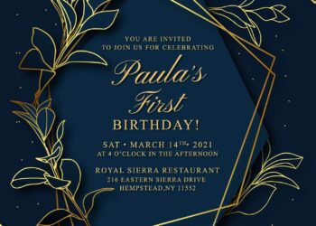 11+ Elegant Luxe Champagne Gold Birthday Invitation Templates