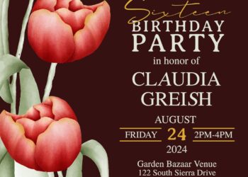 11+ Romantic Tulip Birthday Invitation Templates