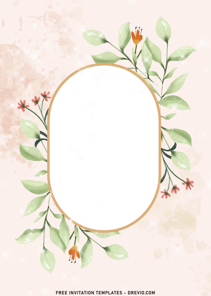11+ Muted Greenery Birthday Invitation Templates with greenery wreath