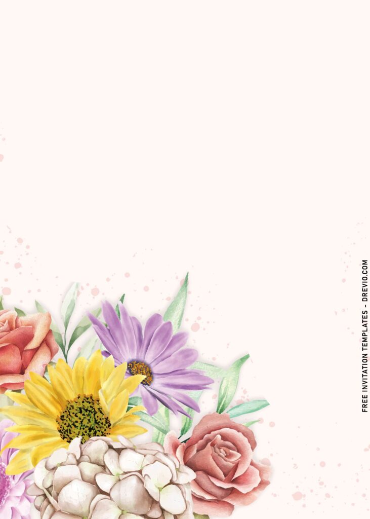 7+ Decorative Garden Floral Invitation Templates with beautiful coneflower