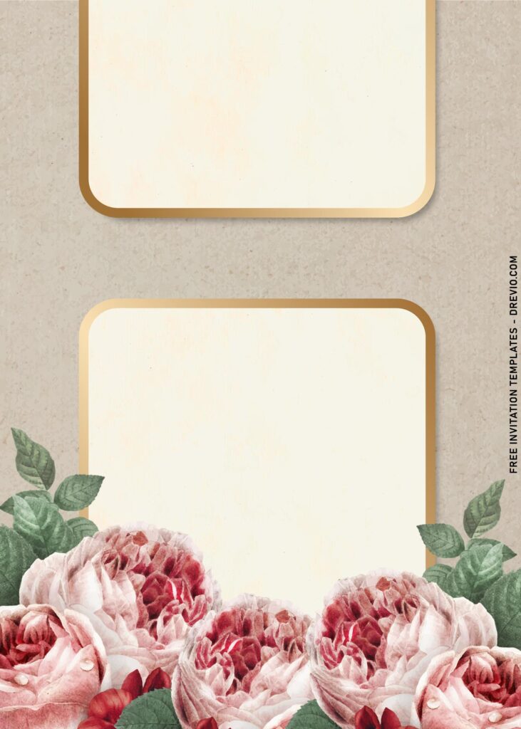 7 Beautiful Spring Blooms Birthday Invitation Templates