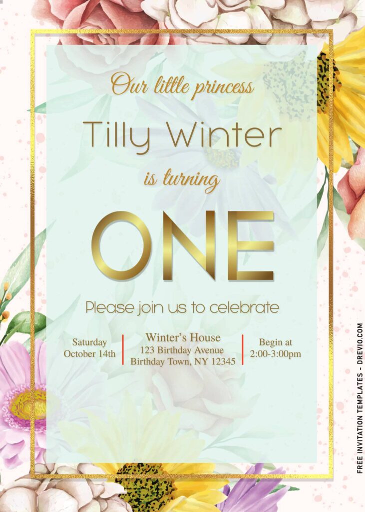 7+ Decorative Garden Floral Invitation Templates