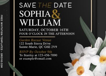 7+ Gorgeous Daffodil Wedding Invitation Templates