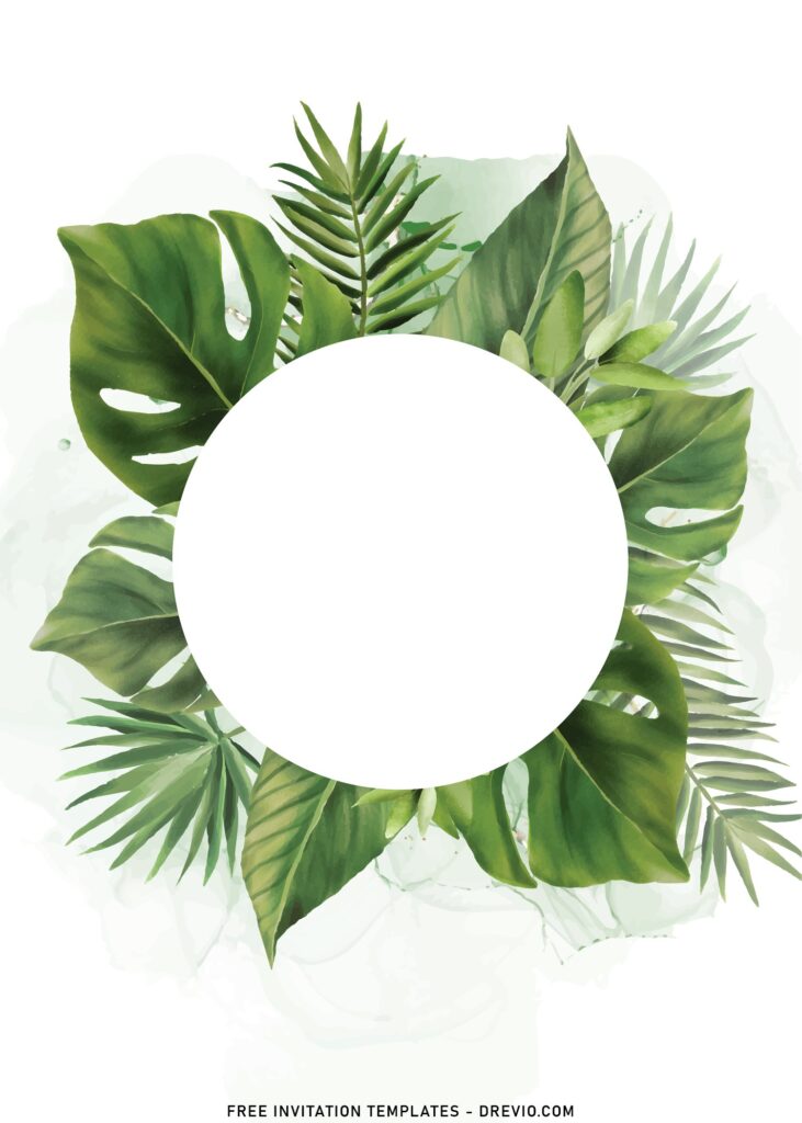 8+ Aesthetic Greenery Invitation Templates With Olive Green Leaves and has greenery wreath