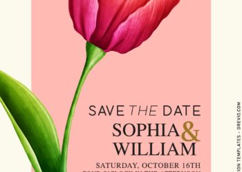 8+ Modern Tulips Wedding Invitation Templates