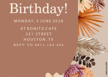 8+ Boho Greenery Arch Birthday Invitation Templates