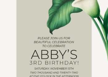 9+ Elegant Calla Lily Wedding Invitation Templates