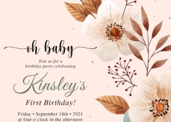 7+ Gorgeous Floral Bouquet Birthday Invitation Templates