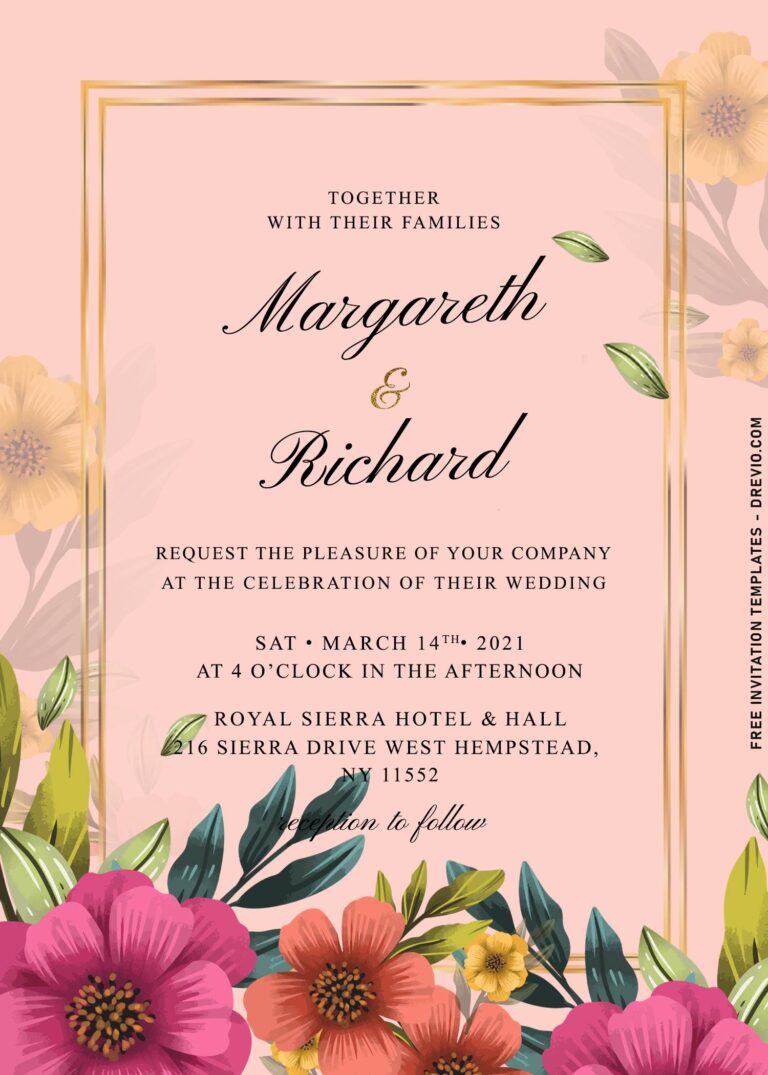 7+ Tropical Botanic Wedding Invitation Templates