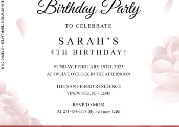 7+ Delicate Garden Roses Floral Wedding Invitation Templates