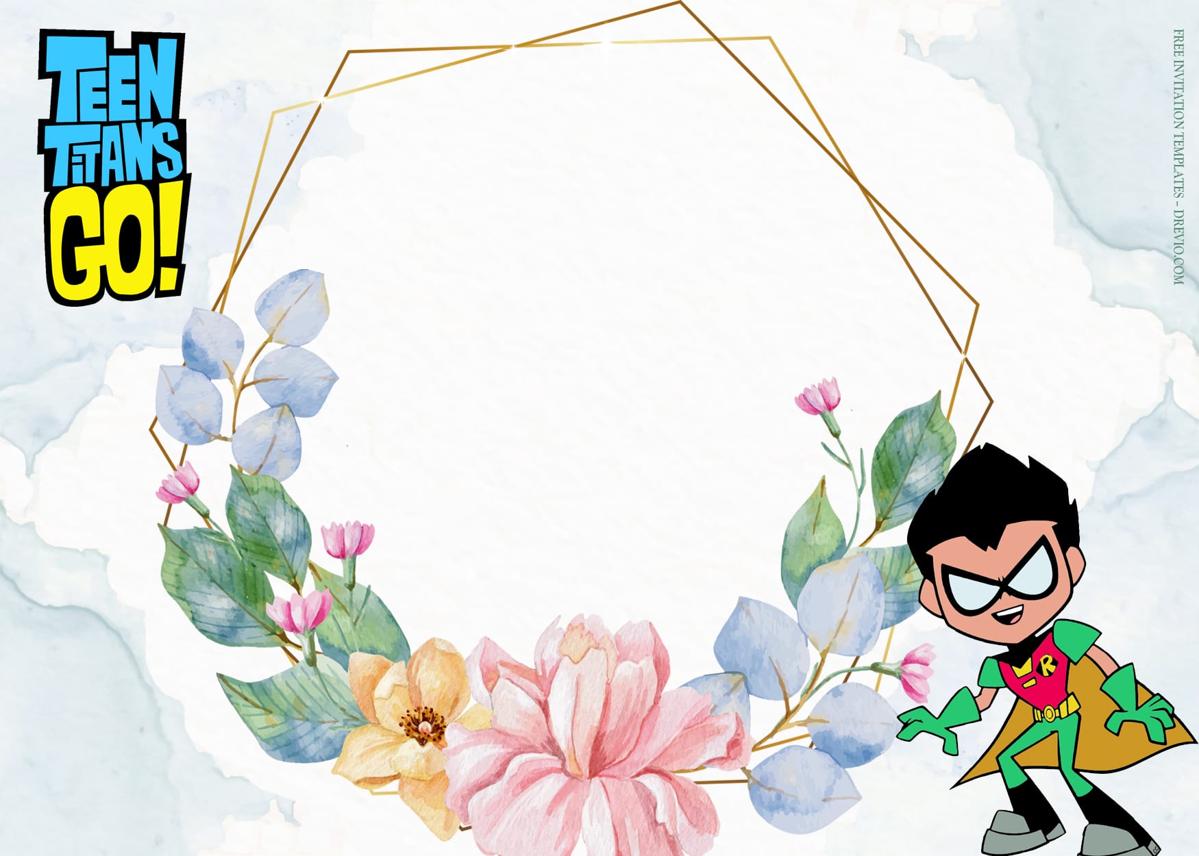 10+ Fight Crimes And Blossom Teen Titans Birthday Invitation Templates Type Three