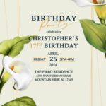 10+ Baby In Bloom Lily Birthday Invitation Templates