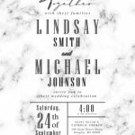 11+ Insta-Worthy Marble Wedding Invitation Templates