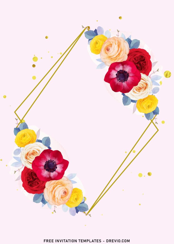 11 Floral Frame Baby Shower Invitation Templates