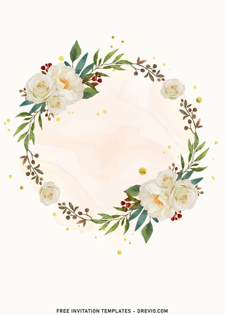 11 Gorgeous Floral Frame Birthday Invitation Templates