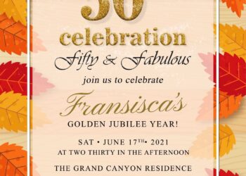 11+ Beautiful Rustic Fall 50th Birthday Invitation Templates