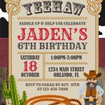 7+ Yee Haw Western Cowboy Birthday Invitation Templates
