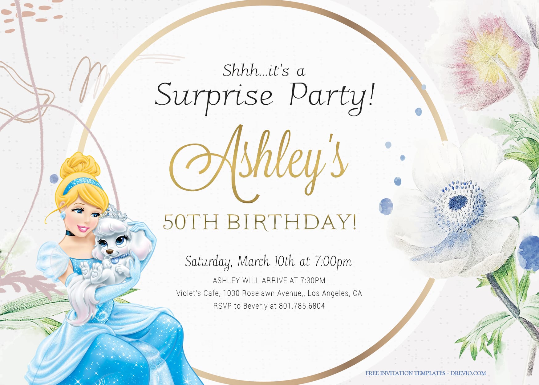 7+ Magical Dancing Of Cinderella Birthday Invitation Templates Title