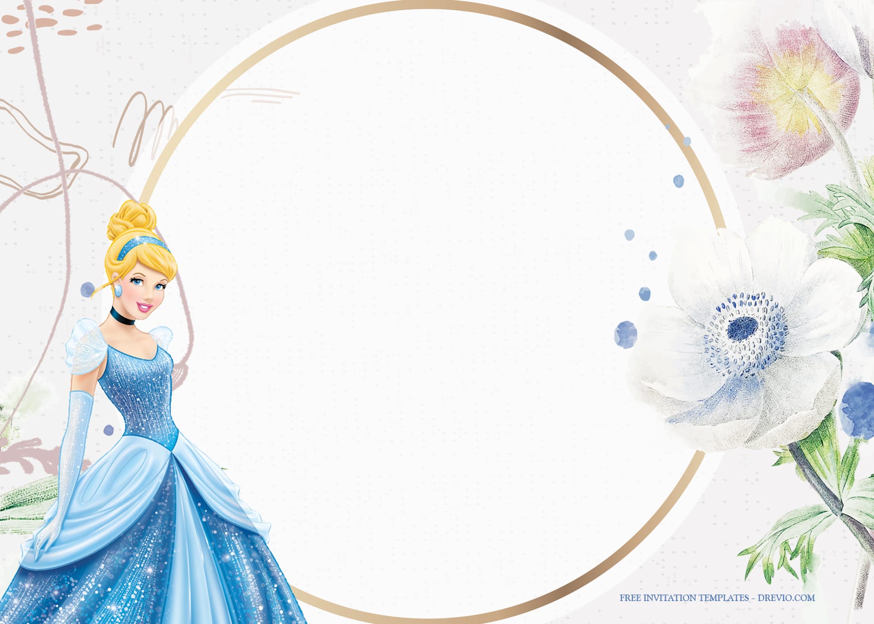 7+ Magical Dancing Of Cinderella Birthday Invitation Templates Type FIve
