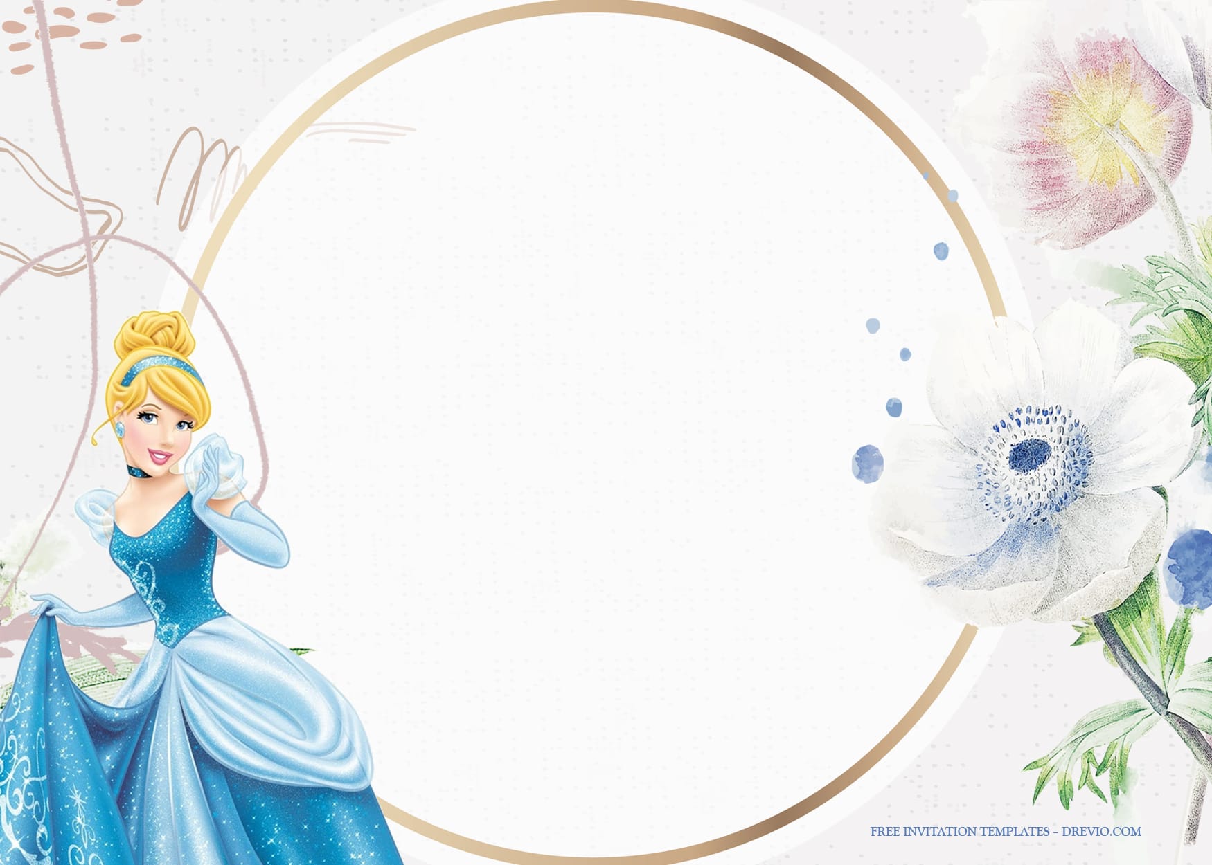 7+ Magical Dancing Of Cinderella Birthday Invitation Templates Type Four