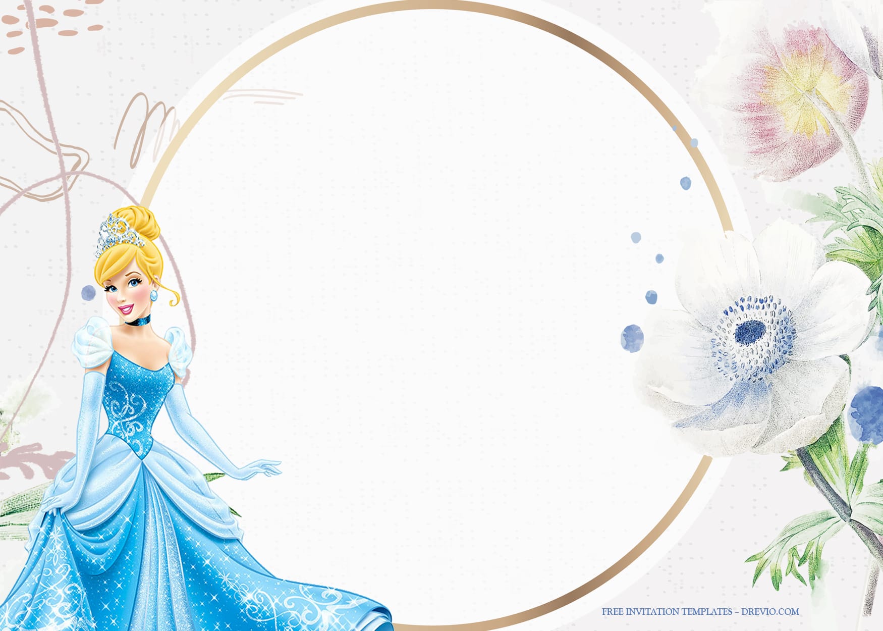 7+ Magical Dancing Of Cinderella Birthday Invitation Templates Type Three