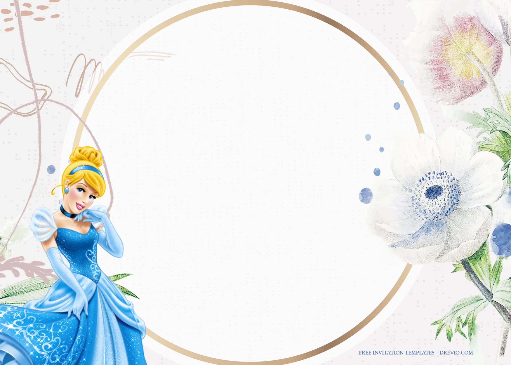 7+ Magical Dancing Of Cinderella Birthday Invitation Templates Type Two