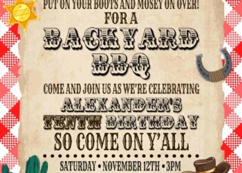 7+ Saddle Up Wild West Theme Birthday Invitation Templates