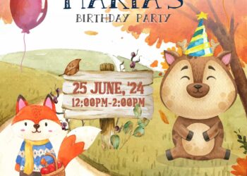 7+ Gender Neutral Woodland Birthday Invitation Templates