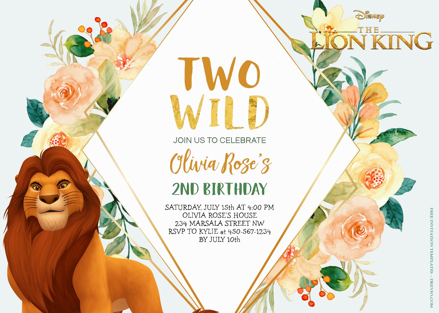8+ All Hail The Lion King Birthday Invitation Templates