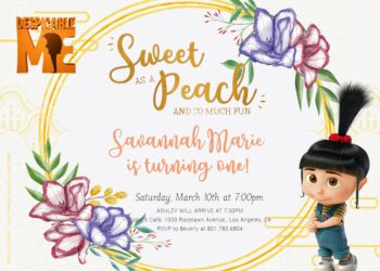 8+ Despicable Me Trip To Blossom Birthday Invitation Templates Title