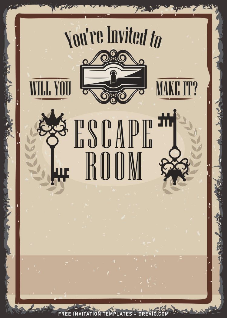 8+ Fun Riddles Escape Room Birthday Invitation Templates